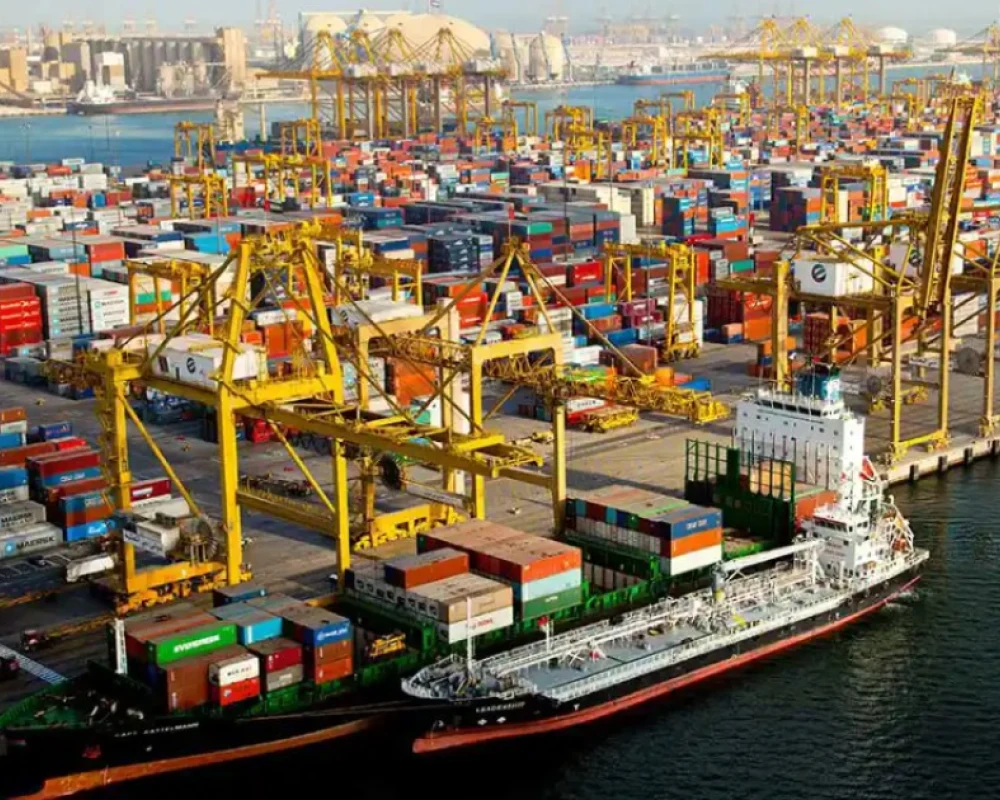 تعليق عمليات المناولة في ميناء جبل علي