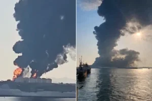 طائرات مسيرة تستهدف خزانات وقود في ميناء صلالة العُماني