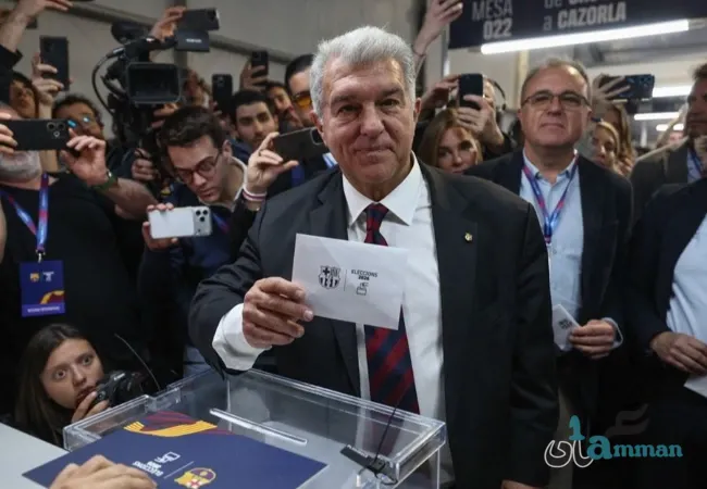 إعادة انتخاب لابورتا رئيسا لبرشلونة لولاية جديدة