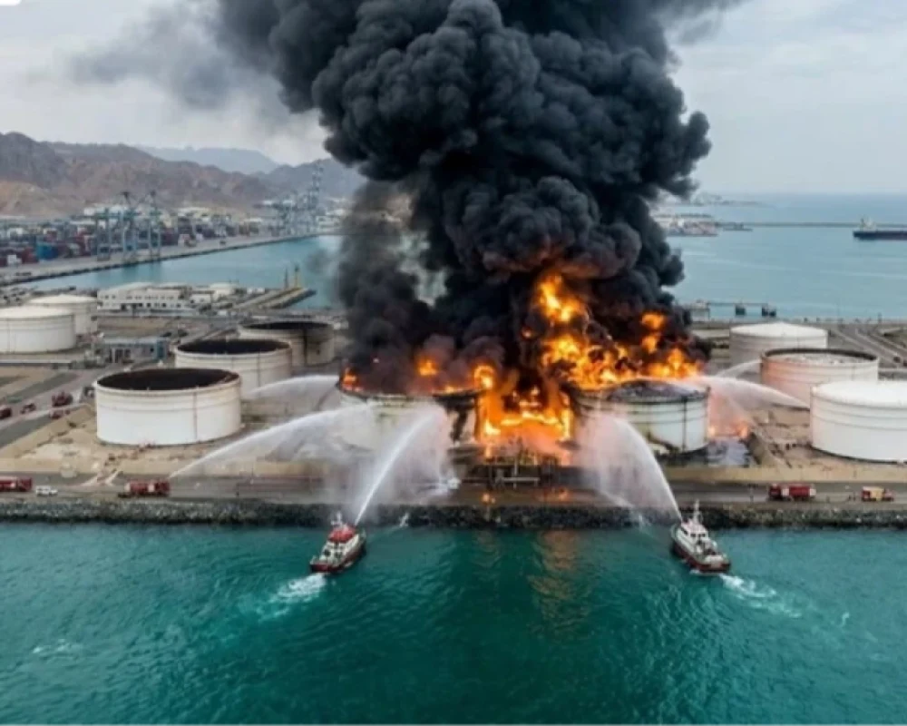 توقف عمليات تحميل النفط في ميناء الفجيرة الرئيسي