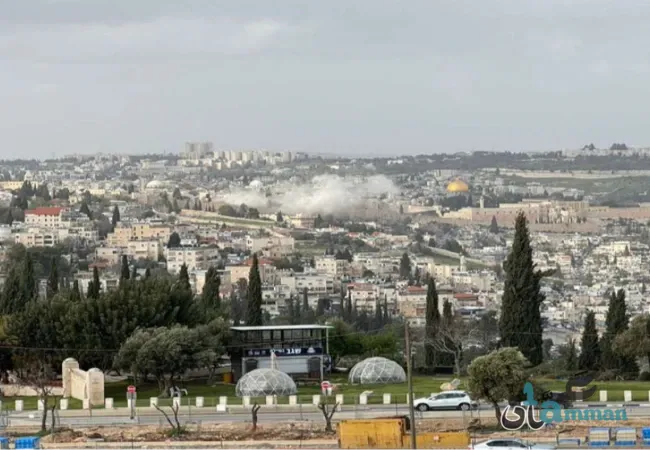 سقوط شظايا صاروخ قرب سور البلدة القديمة في القدس