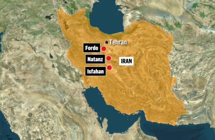 استهداف منشآت صناعية ونووية ومصنع للكعكة الصفراء في إيران