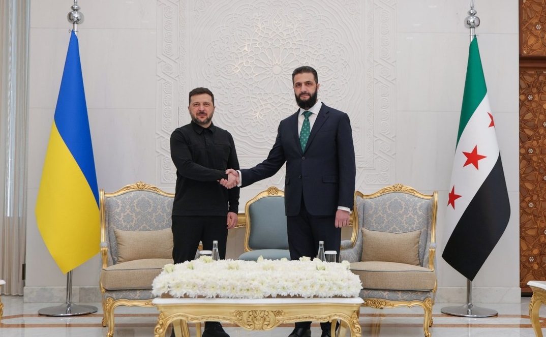 الرئيس السوري يستقبل زيلينسكي في قصر الشعب