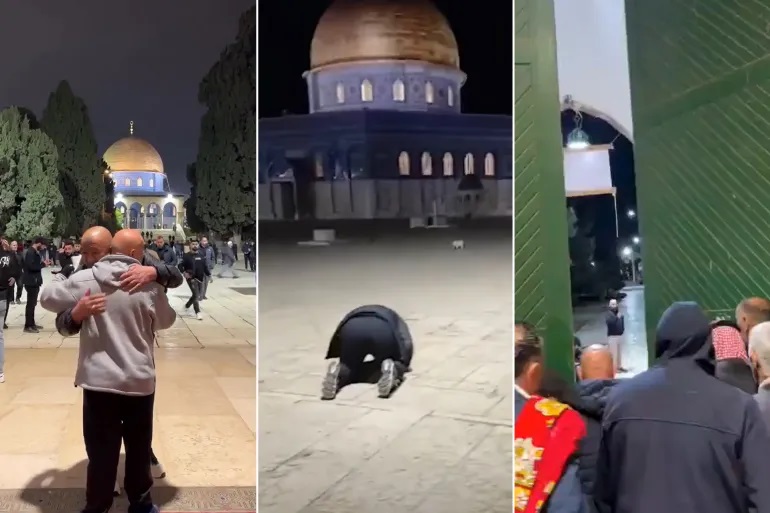 مشاهد تفيض بالمشاعر.. تكبيرات وسجود بالأقصى بعد 40 يوما من الإغلاق
