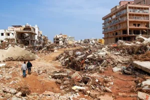 درنة كما تبدو من الفضاء.. صورة مذهلة تكشف حجم كارثة ليبيا