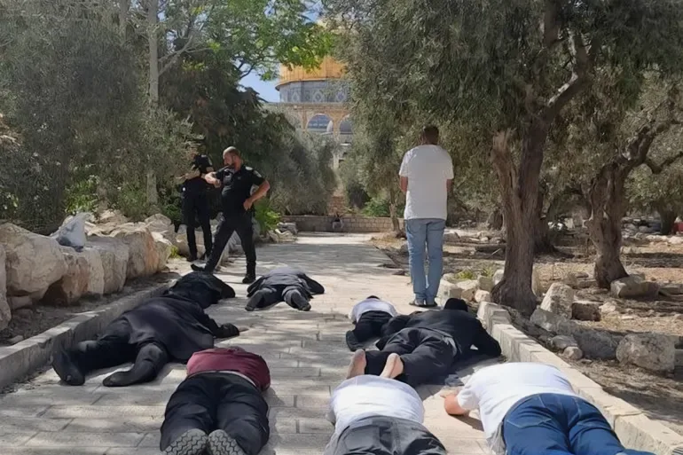 ماذا يعني "السجود الملحمي" بالمسجد الأقصى ورفع سعف النخيل؟